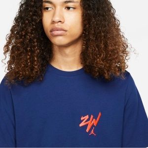Jordan Zion Short-Sleeved T-Shirt Embossed Logo